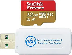 SanDisk SDSQXAF-032G-GN6MA 32GB Extreme MicroSD Card Bundle