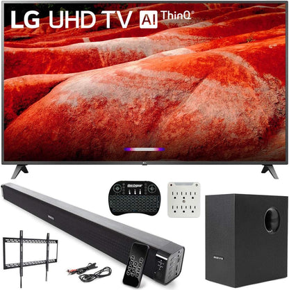 LG E10LG82UM8070 82" 4K HDR LED TV Soundbar Bundle