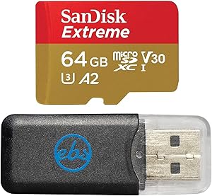SanDisk 64GB_TF_Extreme_R4 Extreme Micro SD Card - GoPro Hero 9 Compatible