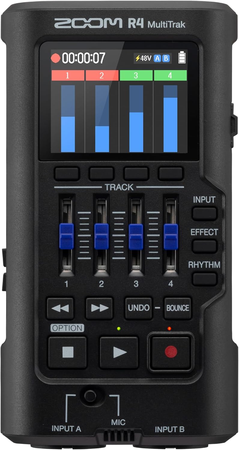 Zoom R4 MultiTrak Portable SD Recorder Interface