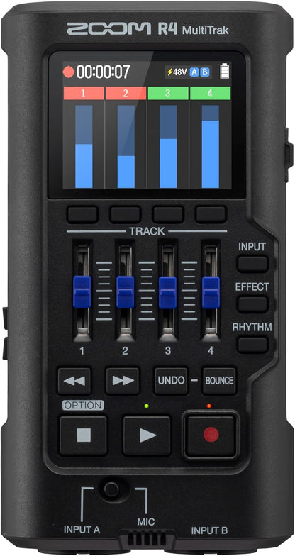 Zoom R4 MultiTrak Portable SD Recorder Interface