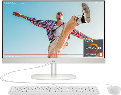 HP 24-cr0220 24" Touchscreen All-in-One Desktop Ryzen 3