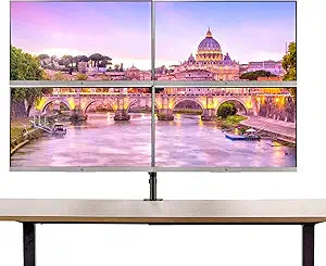 HP ASIHL14 EliteDisplay E243 23.8" 4-Pack Monitor Bundle with Stand