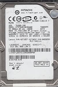 Hitachi HTS722016K9SA00 160GB SATA 2.5 Hard Drive