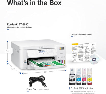 Epson C11CJ62201-N EcoTank ET-3830 Wireless Printer