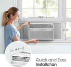 LG LW8024RSMX 8000 BTU Wi-Fi Window Air Conditioner