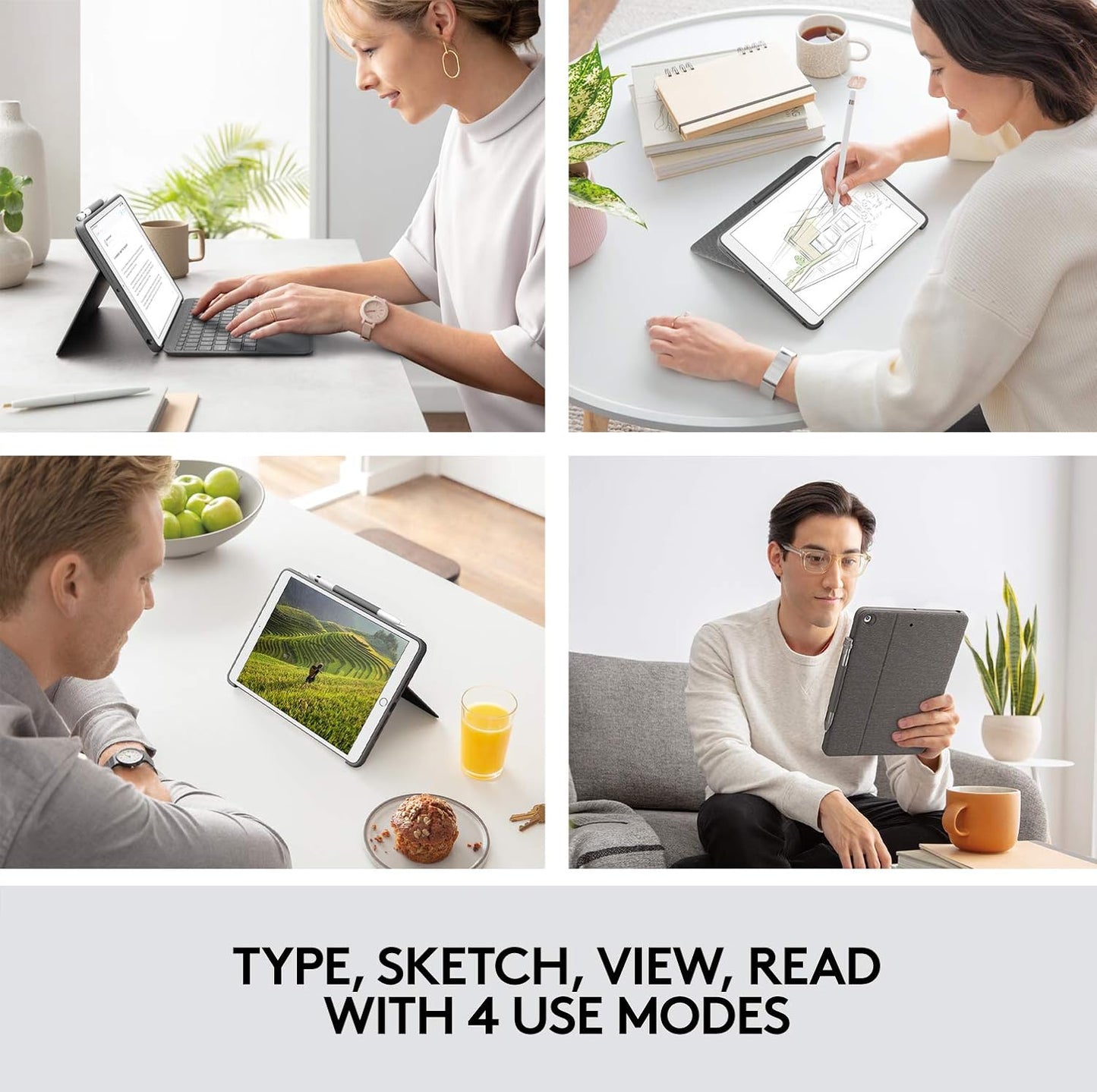 Logitech 920-009608 Combo Touch iPad Keyboard Case with Trackpad