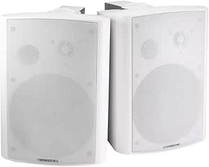 Monoprice 107496 Active Wall Mount Speakers White — main product image