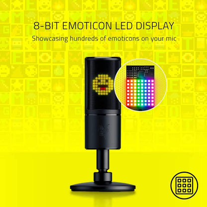 Razer RZ19-03060100-R3U1 Seiren Emote Streaming Microphone Emoticon Display