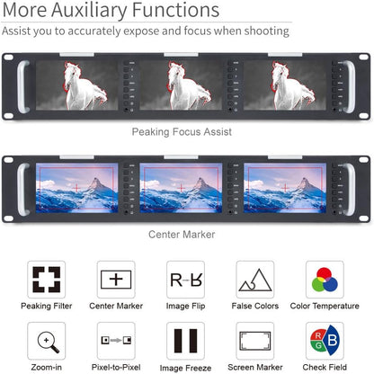 FEELWORLD T51 5 Inch 2RU SDI Rack Monitor
