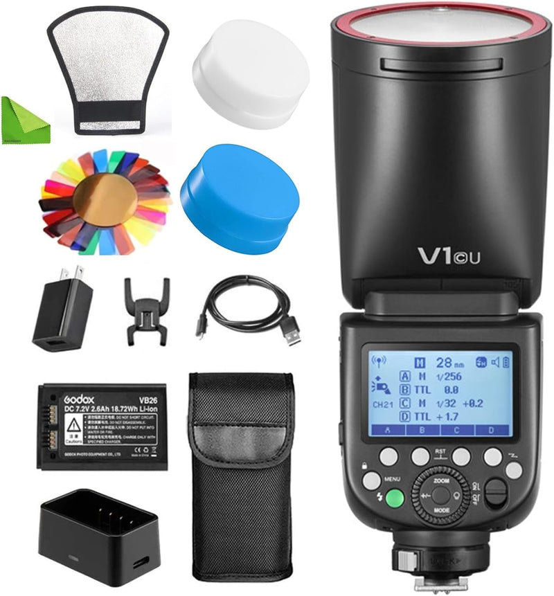 Godox V1C 76Ws TTL Round Head Flash for Canon — main product image