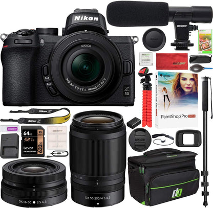 Nikon E4NKZ50X2LENS Z50 Mirrorless Camera 2 Lens Kit - Bundle