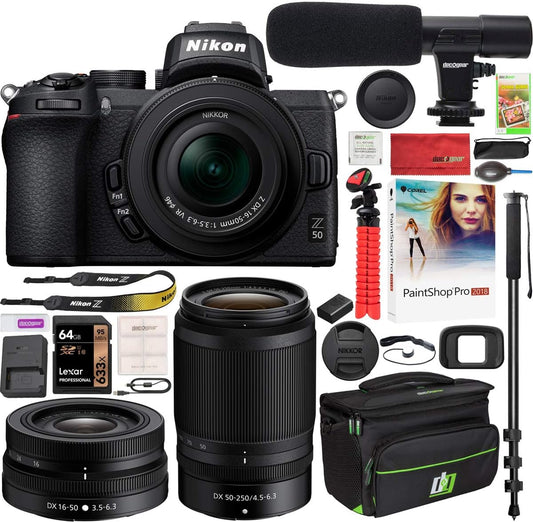 Nikon E4NKZ50X2LENS Z50 Mirrorless Camera 2 Lens Kit - Bundle