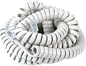 RCA TP280WR Handset Coil Cord 12ft White — main product image