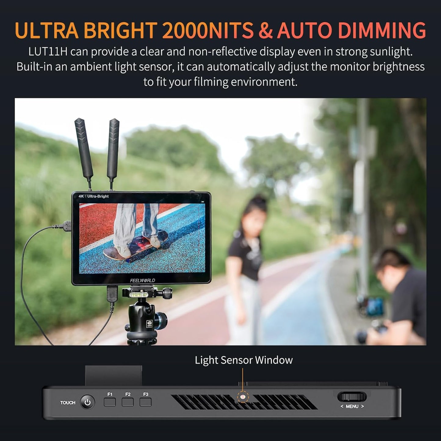 FEELWORLD LUT11H 10.1" 2000nit Touchscreen Monitor