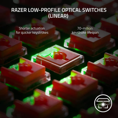 Razer DeathStalker V2 Pro TKL White Wireless Gaming Keyboard (Renewed)