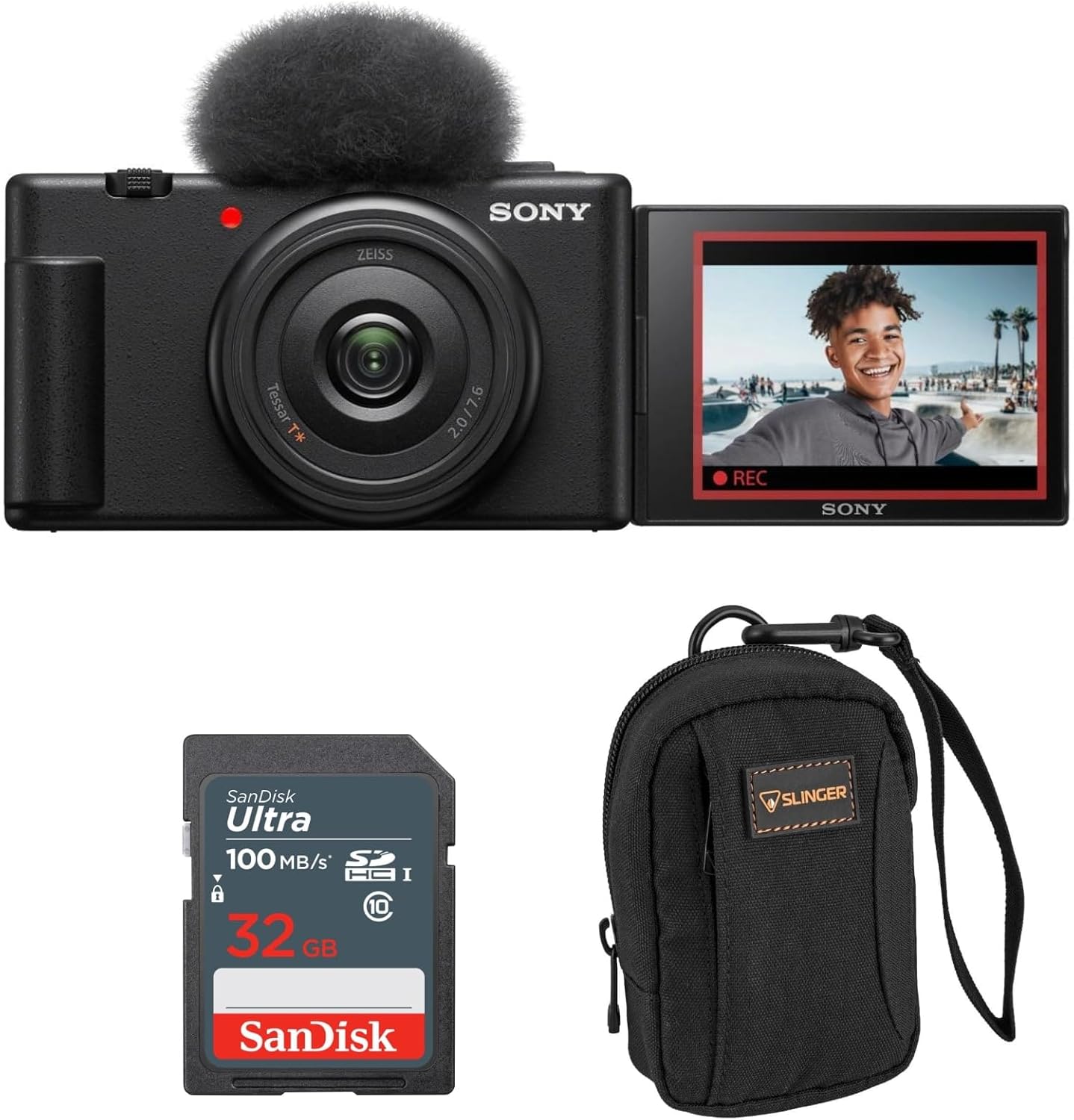 Sony ZV-1F Vlogging Camera Kit with 32GB SD Card