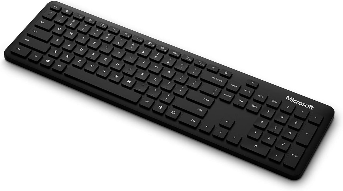 Microsoft QHG-00001 Bluetooth Desktop Matte Black Keyboard Mouse Combo
