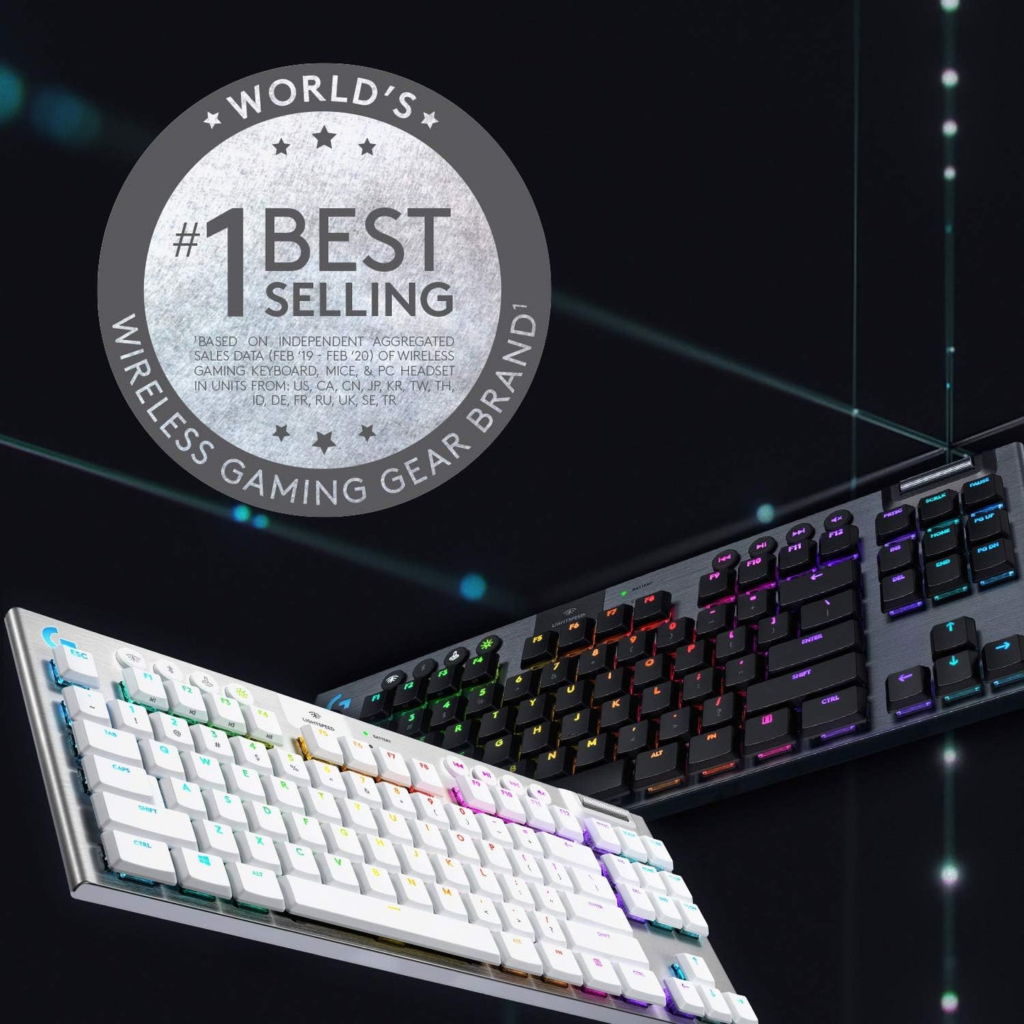 Logitech G915 Tenkeyless Lightspeed RGB Gaming Keyboard Renewed