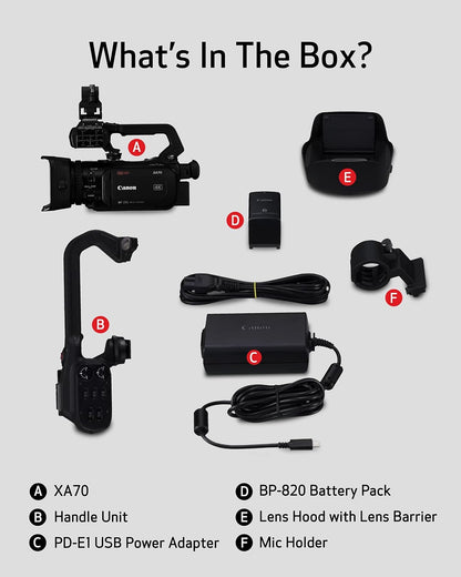 Canon 5736C002 XA70 Pro 4K UHD Camcorder