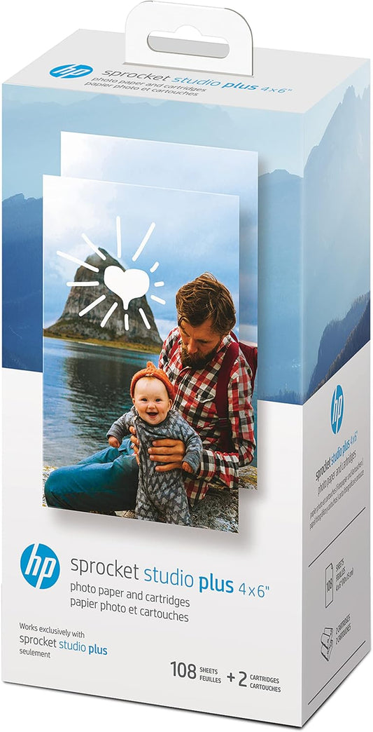 HP HPIS4X6C108 Sprocket Studio Plus 4x6 Photo Paper