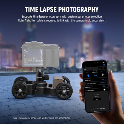 Neewer DL400 Motorized Camera Slider - App Control, 5H Runtime