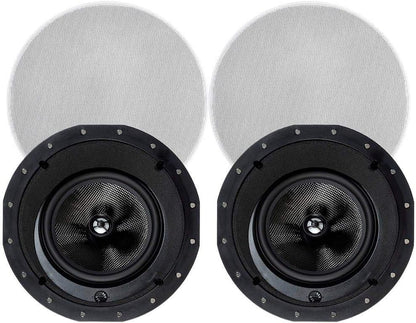 Monoprice 134198 Alpha 8" Carbon Fiber In-Ceiling Speakers Pair