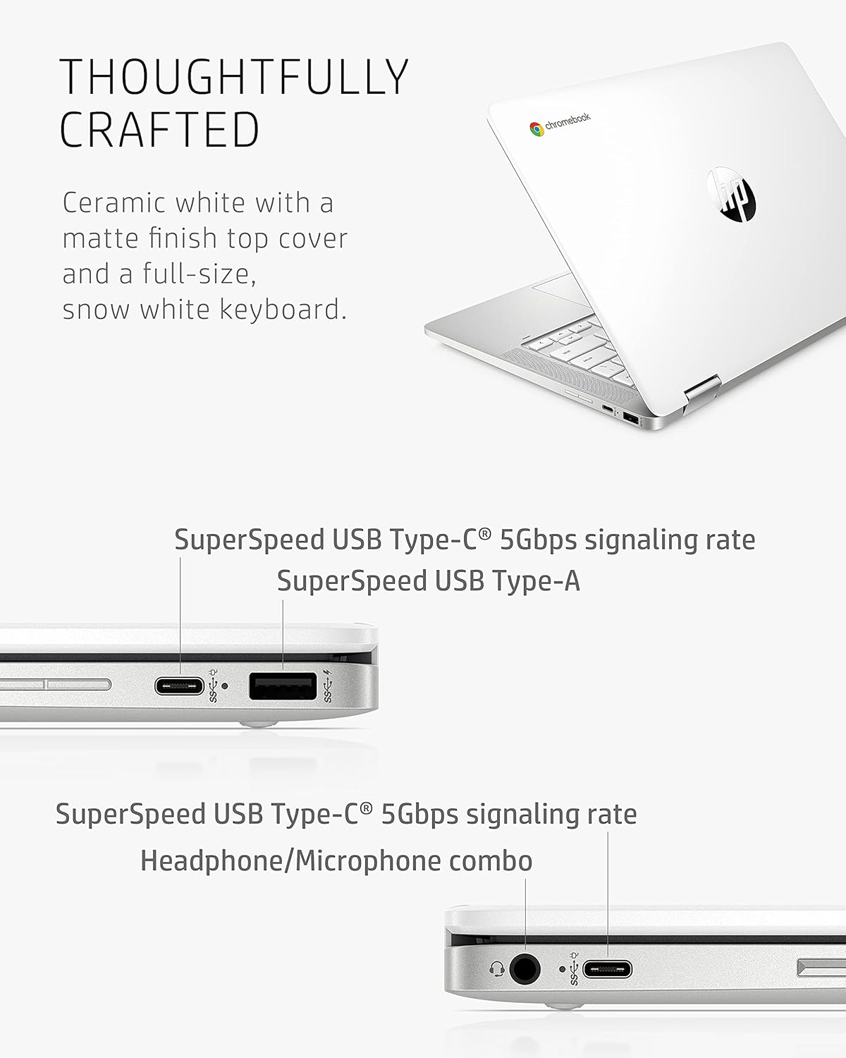 HP 14a-ca0050nr Chromebook x360 14" HD Touch Laptop