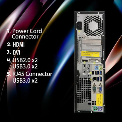 HP Core i5 RGB Gaming PC - Radeon RX 550 (Renewed)