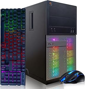 Dell OptiPlex Tower RGB Gaming PC Renewed