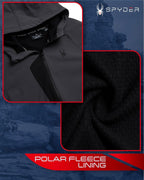 Spyder Softshell Jacket Mens Lightweight Hooded Fleece