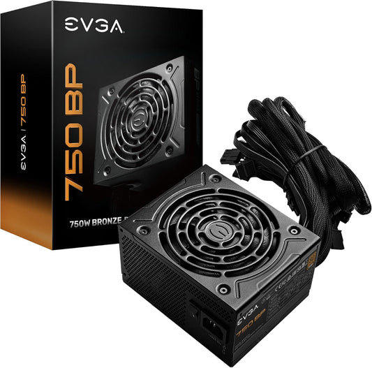 EVGA 100-BP-0750-K1 750 BP 750W 80+ Bronze Power Supply