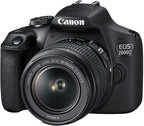 Canon EOS 2000D Rebel T7 DSLR - 18-55mm Lens + Accessory Bundle (Renewed)