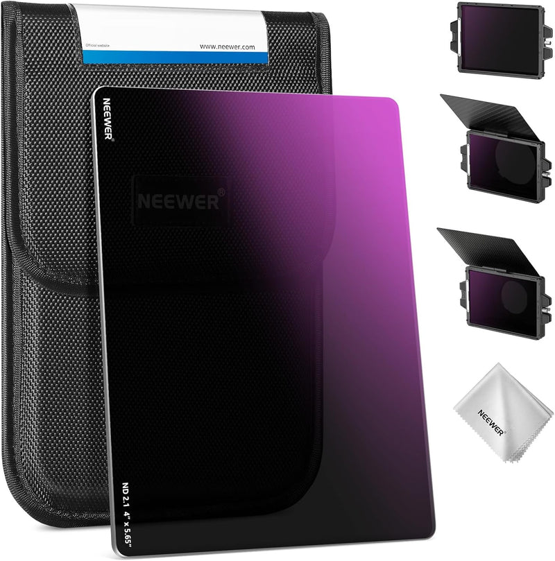 Neewer ND2.1 Square Filter 4x5.65 Inch 7-Stop — main product image