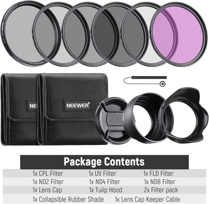 NEEWER 10088186 67mm Filter Kit UV CPL ND