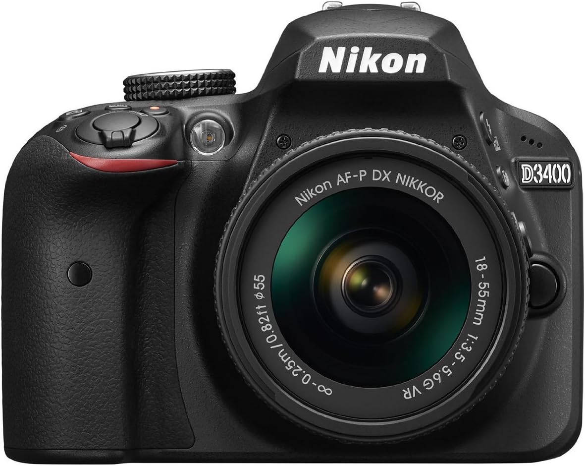 Nikon D3400 Camera AF-P 18-55mm Lens Black DSLR