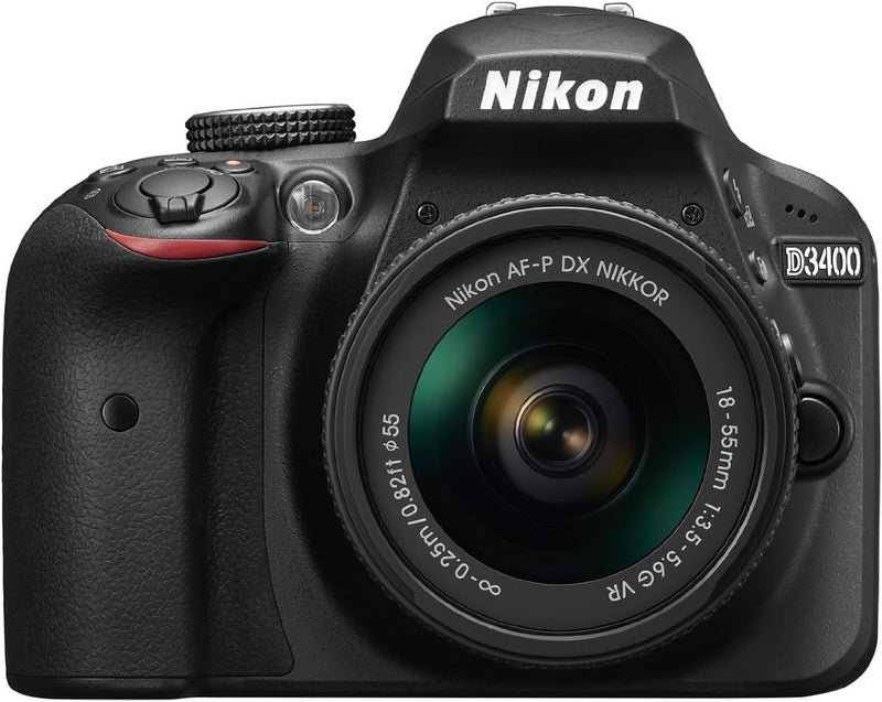 Nikon D3400 Camera AF-P 18-55mm Lens Black DSLR — main product image