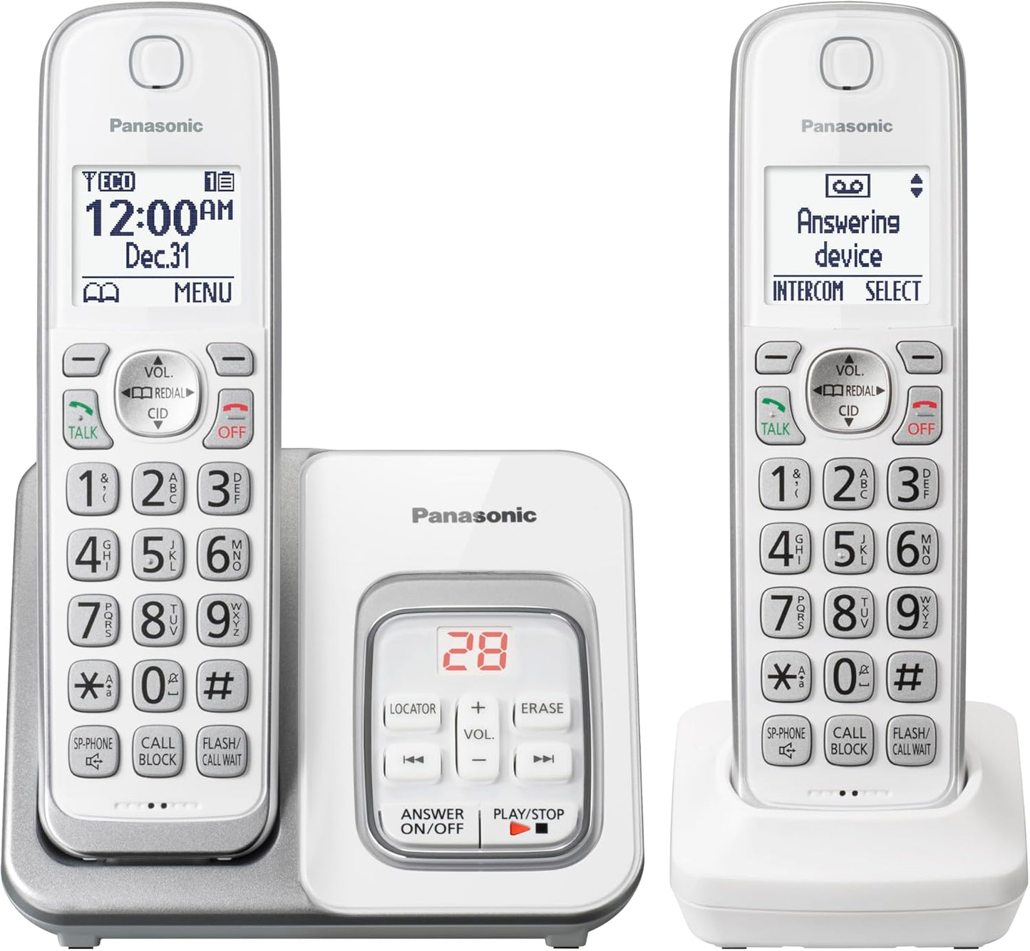 Panasonic KX-TGD532W DECT 6.0 Cordless Phone System