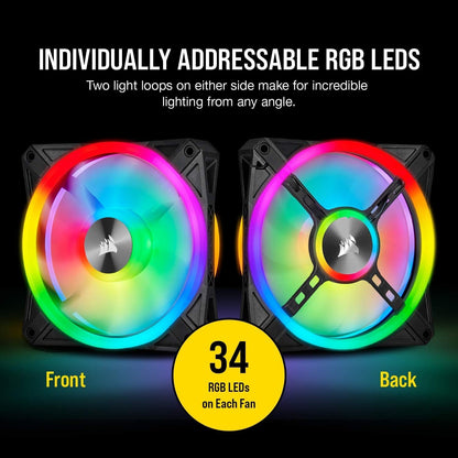 Corsair CO-9050098-WW QL120 RGB 120mm Fan 3-Pack