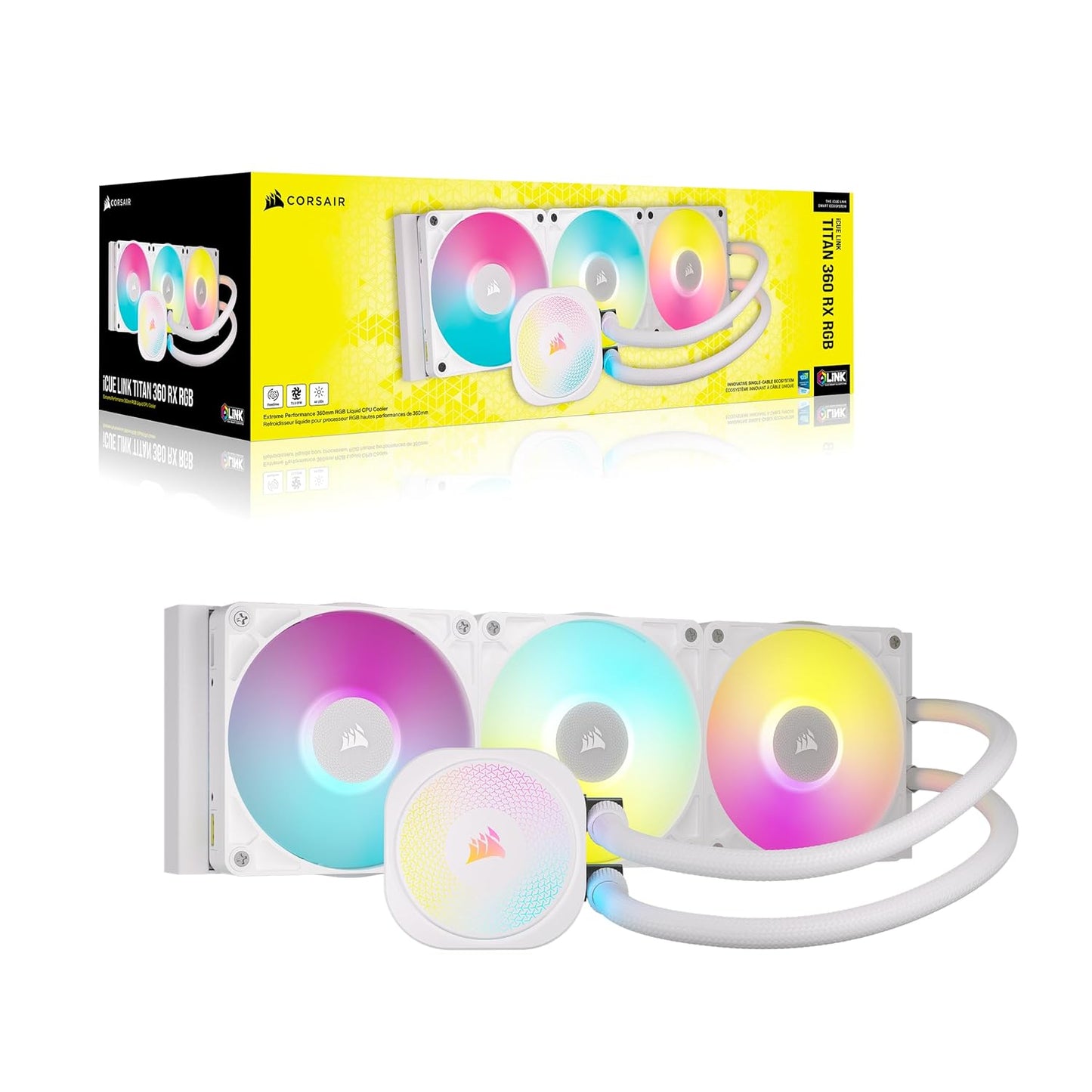 Corsair CW-9061021-WW iCUE Link Titan 360 RX RGB Liquid CPU Cooler