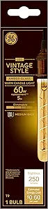 GE 36513 Vintage Style T9 Tube LED Bulbs 4-Pack