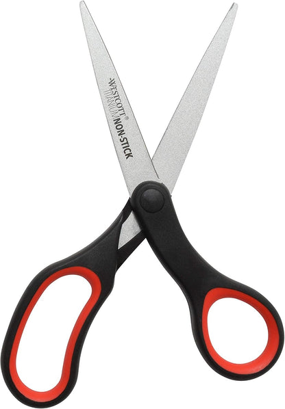 Westcott 17785 8" Titanium Non-Stick Scissors 2-Pack