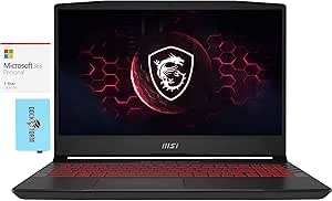 MSI PulseGL6612070-3527-226145 i7 RTX 3060 144Hz Gaming Laptop Bundle