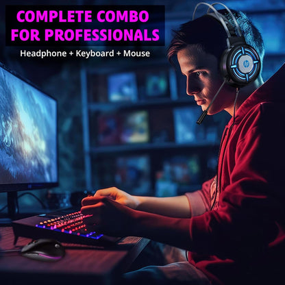HP Gaming Keyboard Mouse Combo RGB Backlit Bundle