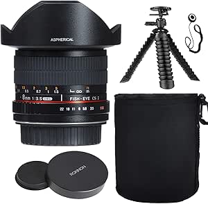 Rokinon HD8M-MFT 8mm Fisheye Lens Micro Four Thirds