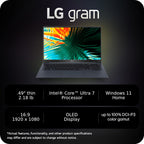 LG gram 15 Intel Ultra 7 Lightweight Touch Laptop