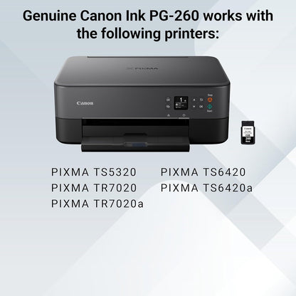 Canon 3707C001 PG-260 Black Genuine Ink Cartridge