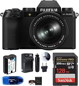 Fujifilm FUJIFILM X-S20 Mirrorless Camera 18-55mm Lens Bundle