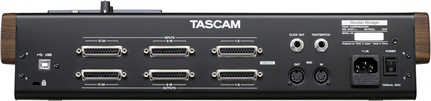 Tascam StudioBridge 24-Channel Multi Track Recorder USB Audio Interface