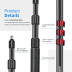Neewer ST-NW-7000 Mic Boom Arm: Extendable, Handheld, Adapter Included
